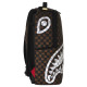 Sprayground Τσάντα πλάτης Brown and Cream Drip Check Shark DLXSV Backpack